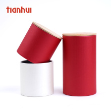 Tianhui Tea Food Grade Round Core Kraft Black Box Packaging Paper Tube